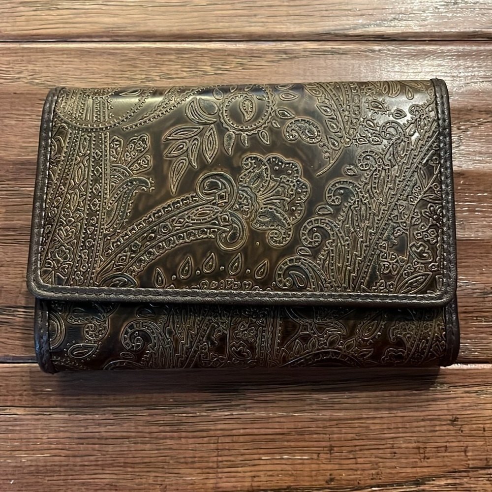 Relic Tooled Brown Faux Leather Country Western Wallet